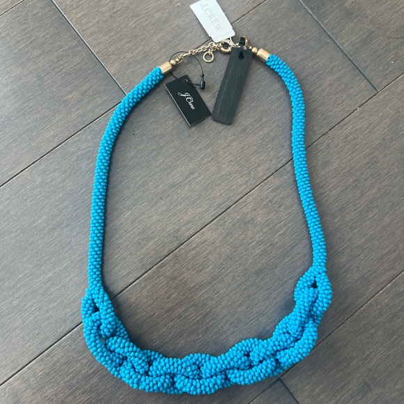 J Crew Beaded Chain Link Necklace